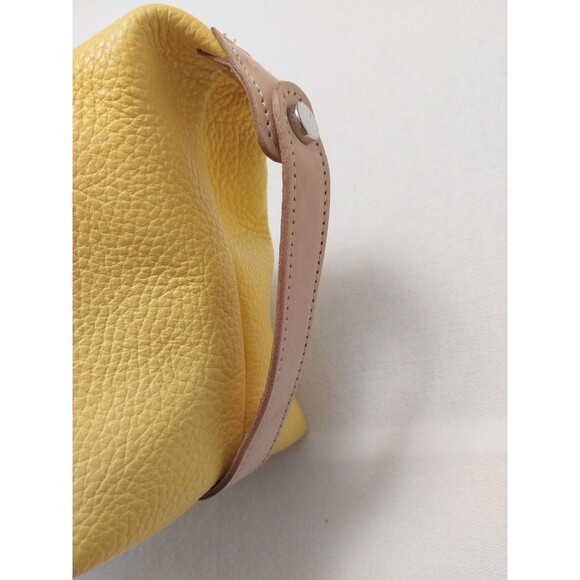 Moscardini~Firenze- Soft Yellow Leather Travel Toiletry Bag- NWOT - Picture 7 of 16